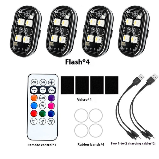 Luz de Advertencia Inalámbrica para Motocicleta con Control Remoto - Image 8