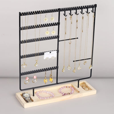 Organizador de Joyas Metálico - Soportes para Aretes, Collares y Anillos - Image 2
