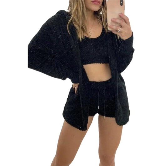 Traje Deportivo Casual de Tres Piezas: Saco, Chaleco y Shorts - Image 5