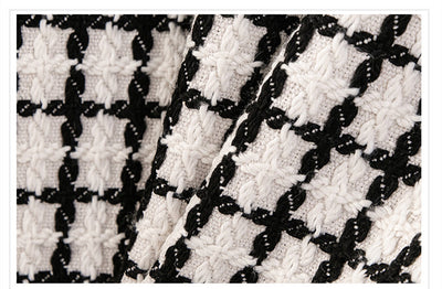 Saco Cuadros Tweed Suelto y Versátil - Image 7