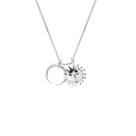 Collar de Plata Esterlina Sol y Luna - Image 2