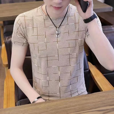 Camiseta Casual Hombre Estampado Moderno Manga Corta - Image 11