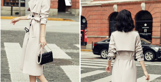 Gabardina Clásica de Largo Medio para Mujer - Image 13