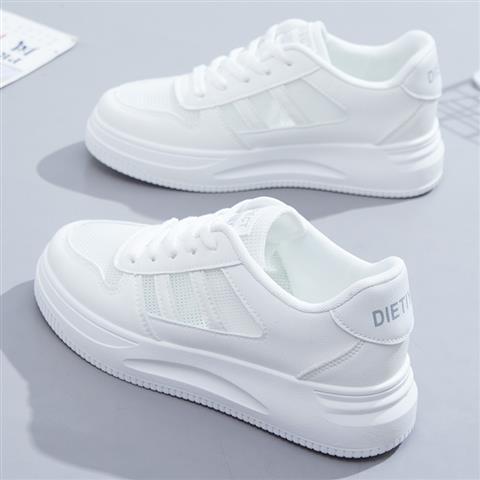 Tenis Blancos de Cuero para Mujer - Estilo Casual Deportivo Versátil - Image 6