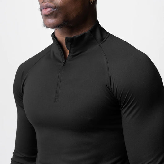 Playera Deportiva de Cuello Alto con Cierre Medio para Entrenamiento - Image 23
