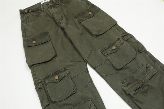 Pantalones Cargo con Bolsillos Tridimensionales y Múltiples Compartimentos - Image 16