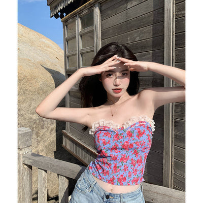 Top Tubo Strapless con Flores - Diseño Envolvente Sexy - Image 6