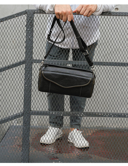 Bolsa Crossbody de Cuero Curtido al Vegetal para Hombre - Estilo Vintage - Image 16