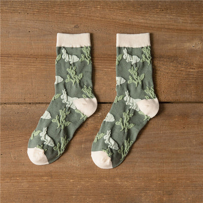 Calcetines Harajuku Mori Literature Otoño Invierno para Mujer - Image 5