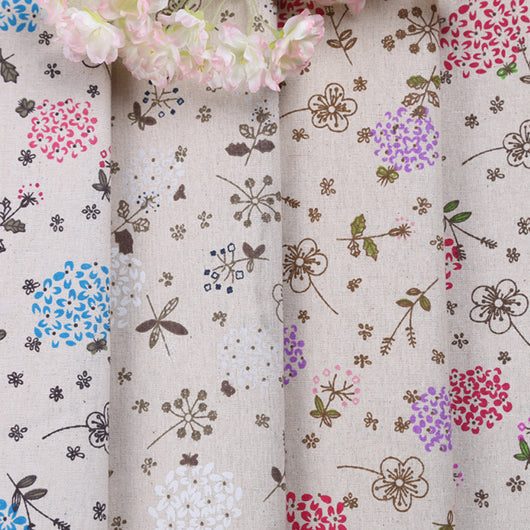 Tela Estampada de Kapok, Algodón y Cáñamo Blendado - Image 11