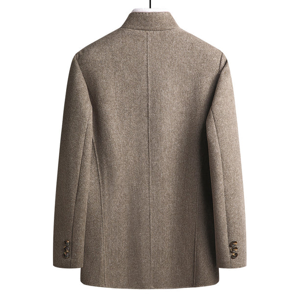 Abrigo de Lana Reversible para Hombre - Corte Medio