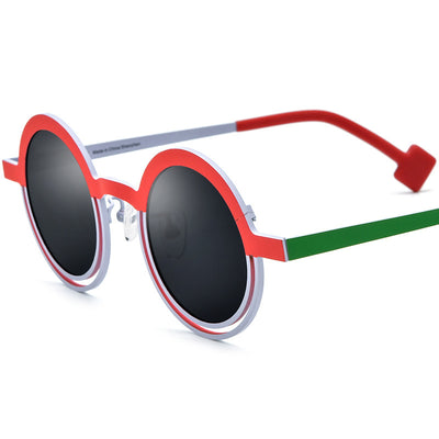 Gafas de Sol Unisex Titanio Puro con Diseño Redondo y Colores Vibrantes - Image 7