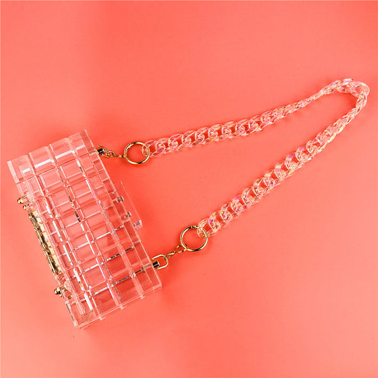 Bolso de Noche Acrílico Transparente Cristal Premium con Asa Rígida - Image 13
