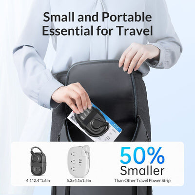 Regleta de Viaje Internacional con Puertos USB - Estándares Americano y Europeo - Image 13