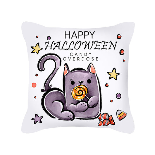 Funda de Almohada Halloween con Calabaza y Fantasma Lindo - Textura Piel de Durazno - Image 4