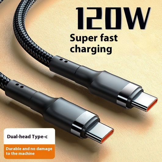 Cable USB Type-C Doble 120W de Carga Rápida 6A - Image 2