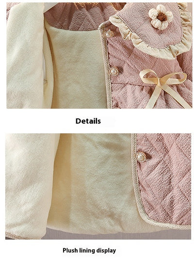 Abrigo de Niña Forrado en Polar para Otoño e Invierno - Image 11