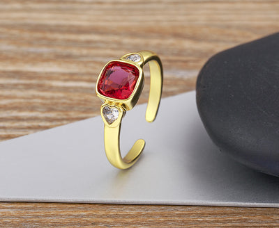 Anillo de Corazón con Diamantes Micro Pavé para Mujer - Image 16