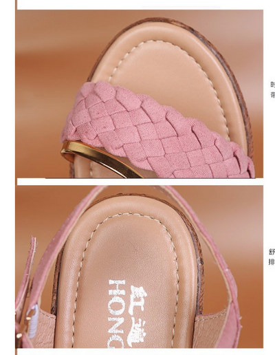 Sandalias Romanas Plataforma con Hebilla Strass Boca de Pez - Image 7