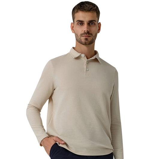Polo Deportivo Manga Larga Transpirable Secado Rápido para Hombre - Image 5
