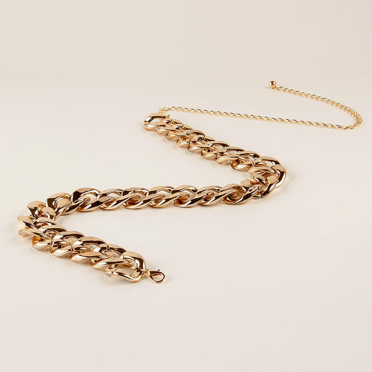 Cinturón de Cadena Gruesa Retro Punk - Accesorio de Moda Versátil Europeo - Image 6
