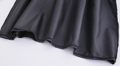 Falda Larga Negra Cintura Alta Corte A Versátil para Mujer - Image 15