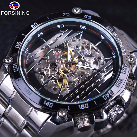 Reloj Mecánico Automático Estilo Europeo Americano con Movimiento Hueco para Hombre - Image 2