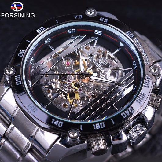 Reloj Mecánico Automático Estilo Europeo Americano con Movimiento Hueco para Hombre - Image 2
