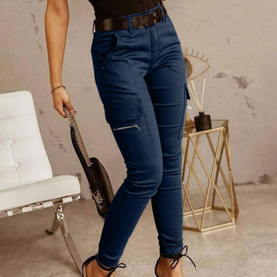 Pantalones Clásicos para Mujer con Cintura Baja y Bolsillos - Image 15
