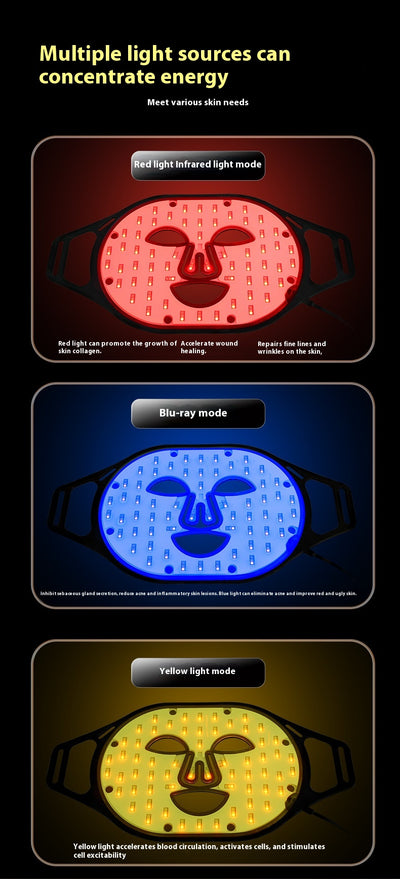 Máscara Facial de Luz Roja y Azul Everbright Bank para Tratamiento Dermatológico - Image 7