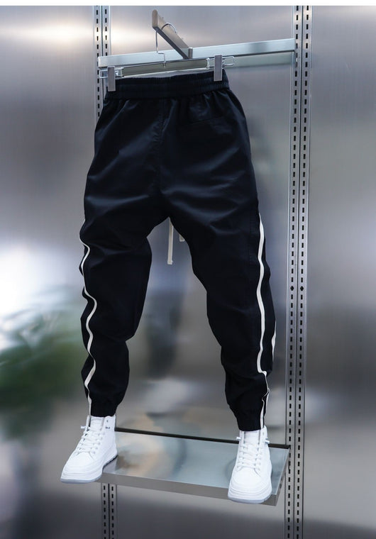 Pantalones Casuales Holgados a Rayas para Hombre - Image 12
