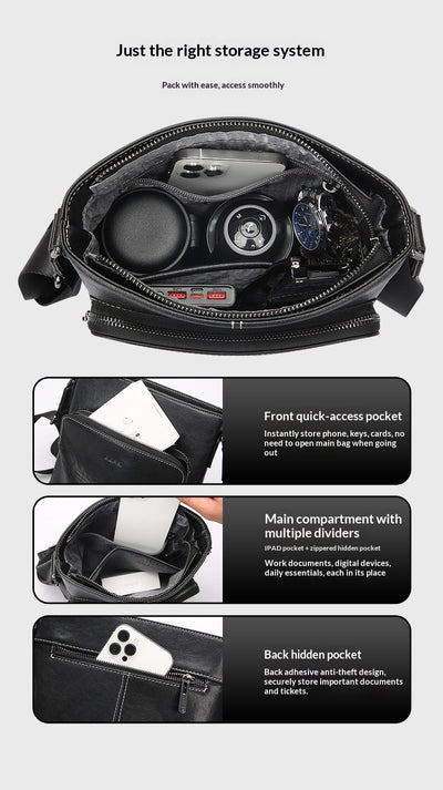Bolsa Crossbody Multifuncional Resistente al Agua para Hombre - Image 7