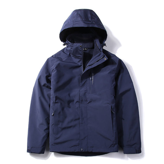 Chaqueta Impermeable de Dos Piezas para Hombre - Abrigo Cálido y Resistente - Image 5