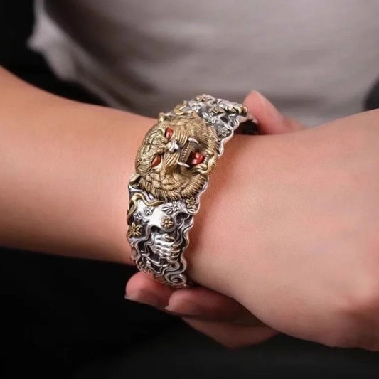 Pulsera Tigre Chino Estilo Audaz con Presencia Dominante - Image 2