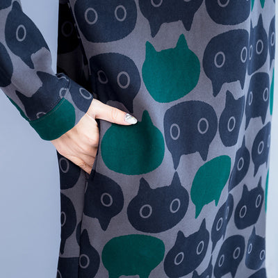 Suéter Hoodie Estampado Grueso para Mujer - Image 4