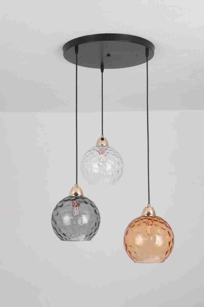 Lámpara Colgante de Cristal Ondulado con Diseño Minimalista Moderno - Image 16