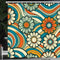 SeaBlueandBurntOrange 90 X 180 Cm