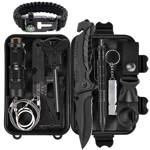 Kit de Supervivencia Multifuncional para Camping y Emergencias