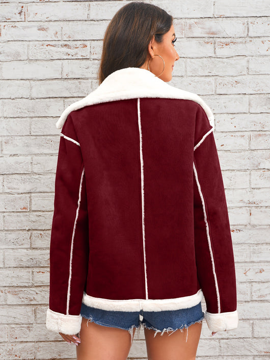 Chaqueta Polar con Cuello Tipo Polo - Abrigo Casual para Invierno - Image 10