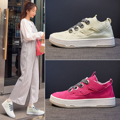 Zapatillas de Lona con Plataforma para Mujer - Comodidad Deportiva Casual - Image 13