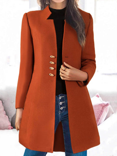 Abrigo de Lana Coreano Slim Fit Otoño Invierno Mujer - Image 4