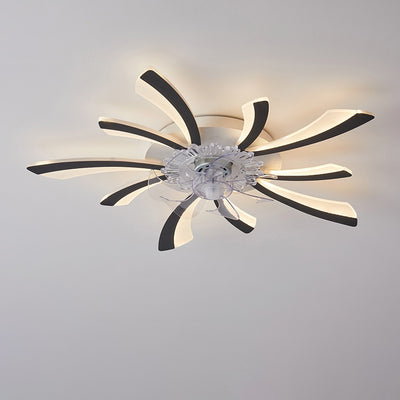 Lámpara de Techo Silenciosa con Ventilador para Dormitorio y Sala - Image 38