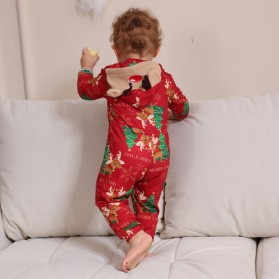 Conjunto Navideño Familiar de Pantalones Largos para Niños y Niñas - Image 27