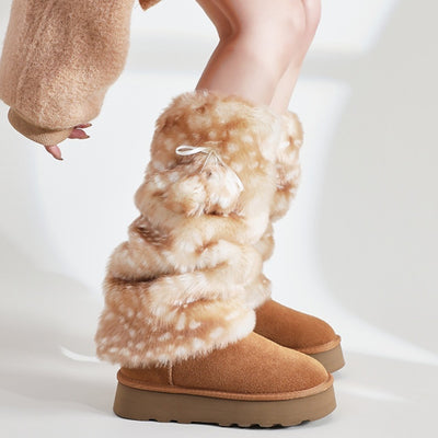 Calcetines Fuzzy con Pompones para Mujer - Estilo Subcultura