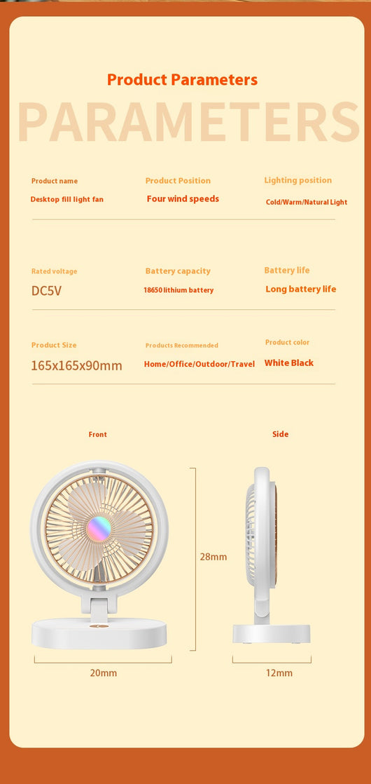 Ventilador Dual de Escritorio con Carga y Enchufe - Image 17