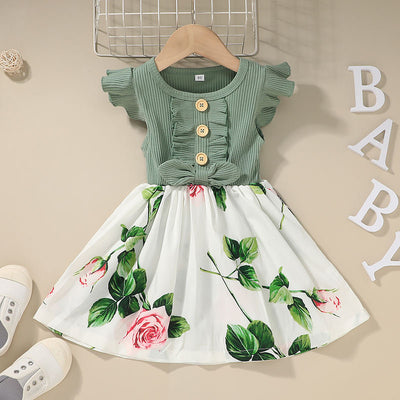 Vestido Estampado de Moda para Niñas - Diseño Fresco de Verano - Image 2