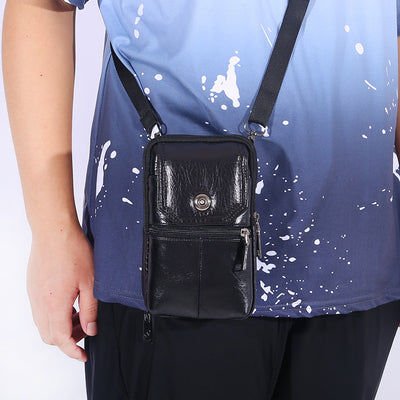 Bolsa de Cintura de Cuero Multifuncional para Hombre - Estilo Outdoor - Image 12