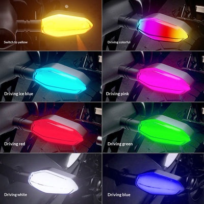 Luz Trasera LED Multicolor 12V para Motocicletas - Proyector de Alta Luminosidad con Señales de Giro - Image 4