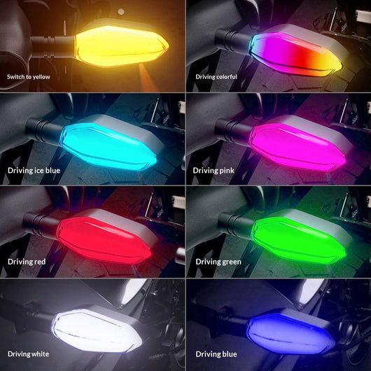 Luz Trasera LED Multicolor 12V para Motocicletas - Proyector de Alta Luminosidad con Señales de Giro - Image 4
