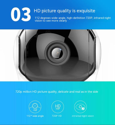 Cámara de Vigilancia 360° WiFi con Visión Nocturna HD - Image 7